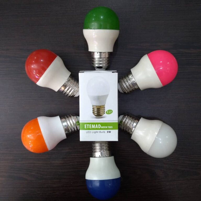 لامپ حبابی 3 وات نارنجی LED – اعتماد – 4288