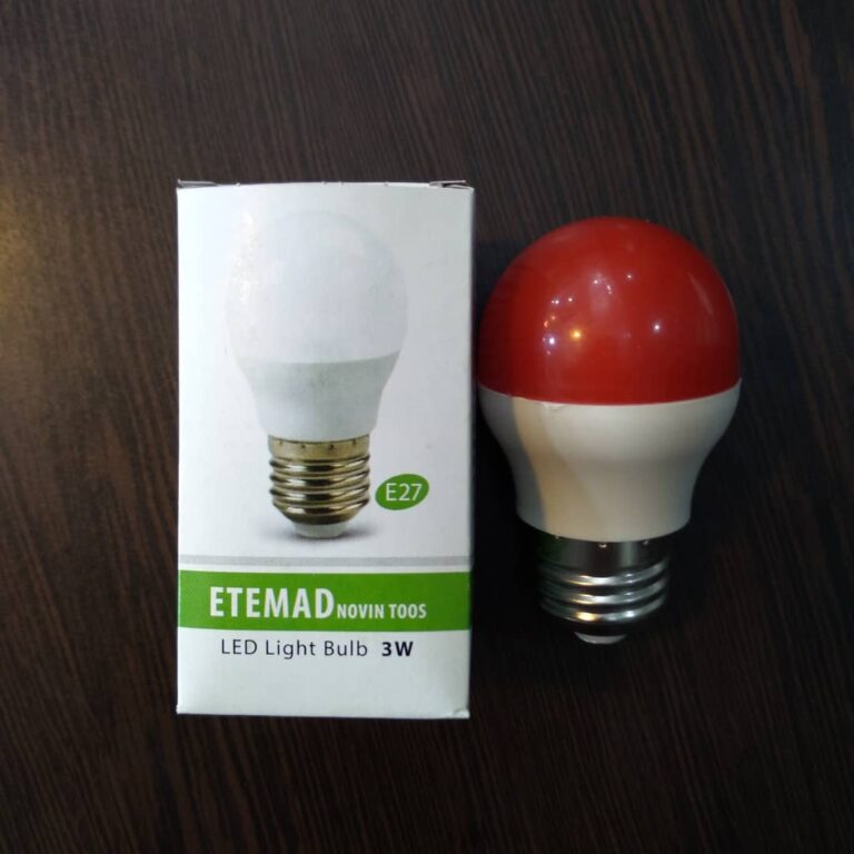 لامپ حبابی 3 وات نارنجی پررنگ LED – اعتماد – 4888